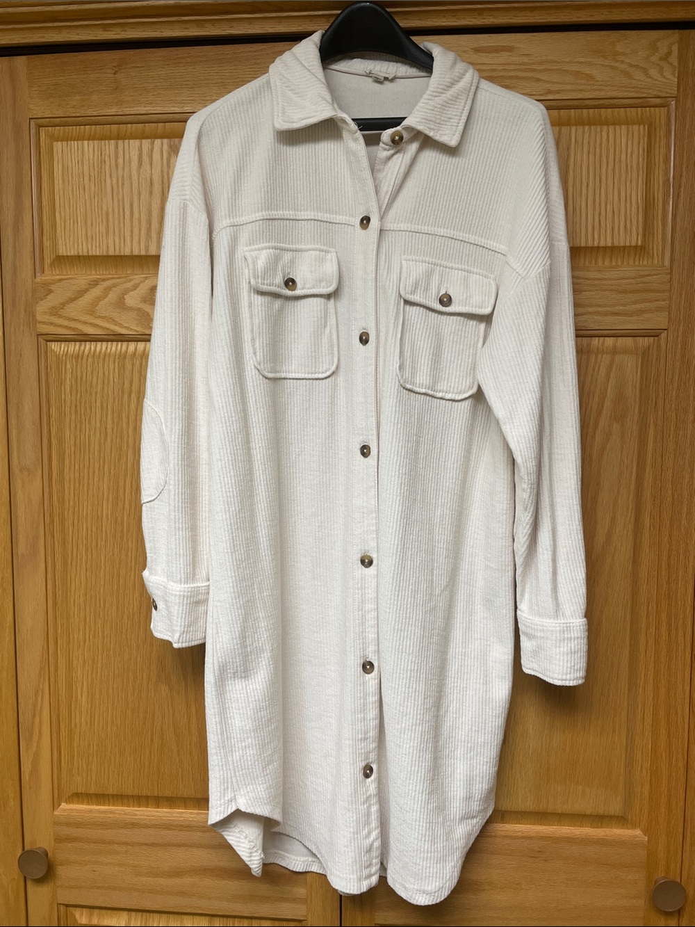 Pilcro Long-Sleeve Corduroy Duster Shacket - Size XS - Picture 2 of 11